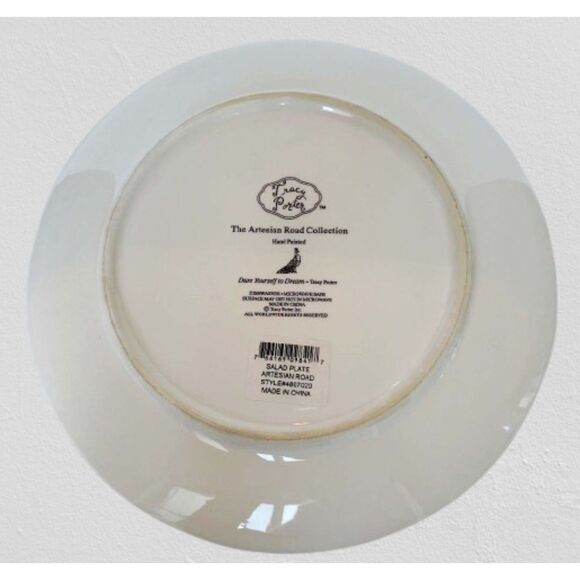 Set of 4 Tracy Porter Salad Plates The Artesian Road Collection - Picture 3 of 11